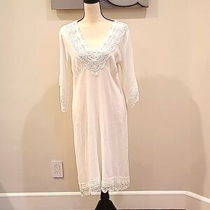 Soft Surroundings Cotton V Neck Dress